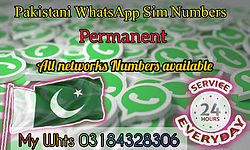 USA & Pakistani Whatsapp numbers are available