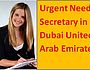 Female secretary in Dubai UAE