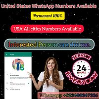 USA & Pakistani Whatsapp numbers are available