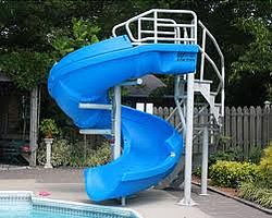 Water Slides  residential swimming pools