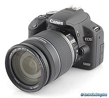Canon EOS 500D with 35-105mm lens