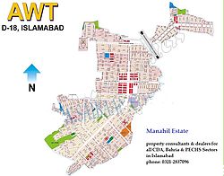 1 Kanal Residential Plot  Sale in AWT D-18 Block F Islamabad
