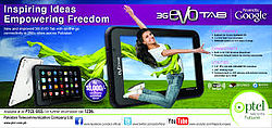 PTCL 3G EVo TAB with 3 Month free internet