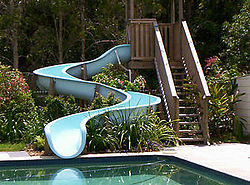 Water Slides  residential swimming pools