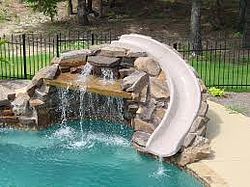 Water Slides  residential swimming pools