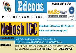 NEBOSH International General Certificate (IGC)