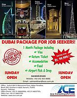 Searching JOB in Dubai on 30 days Special package