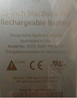 Macbook Pro Battery | Model no A1175
