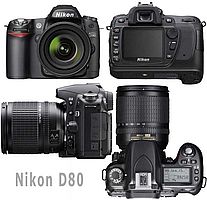 Nikon D80 camerawith lens
